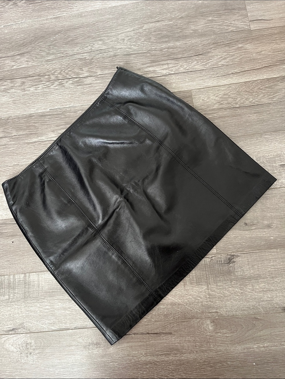 Vintage Danier Genuine Leather Mini Skirt